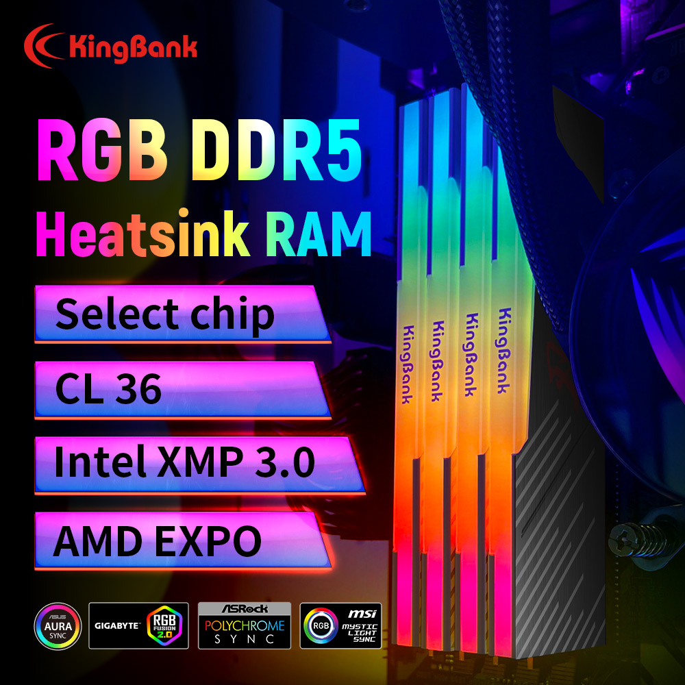 KingBank KRRB DDR5 RGB 16GB /1 - огляд і ціна Ddr5 6000Mhz